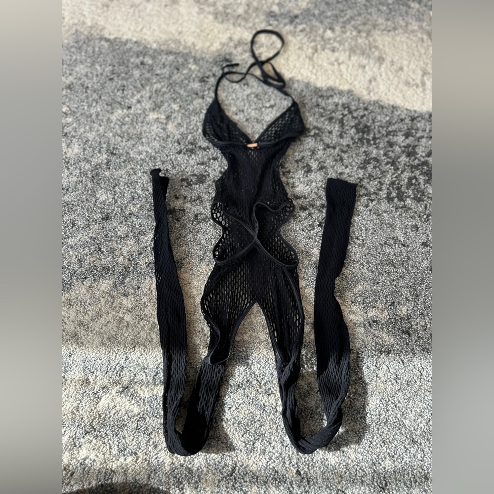 Savage X Fenty Black Mesh Chemise